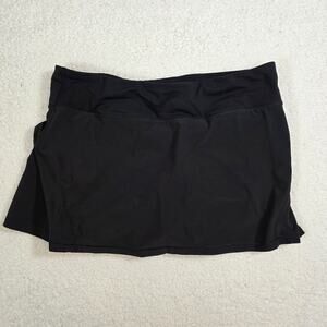 Lululemon Circuit Breaker Skirt Skort Women Size 8 Black Lined Tennis Pickleball